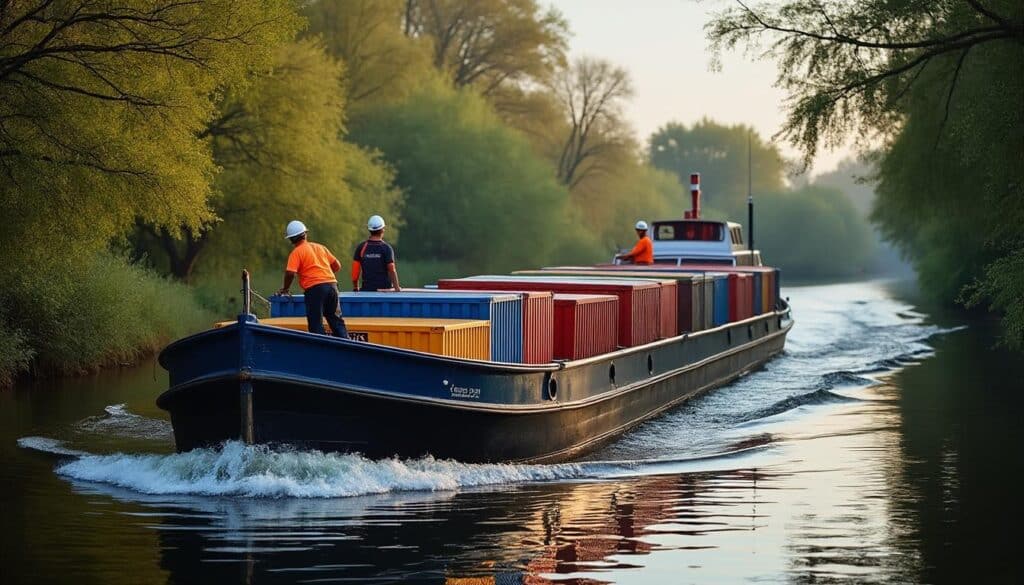 Peniche transport de marchandise : mode fluvial économique et durable