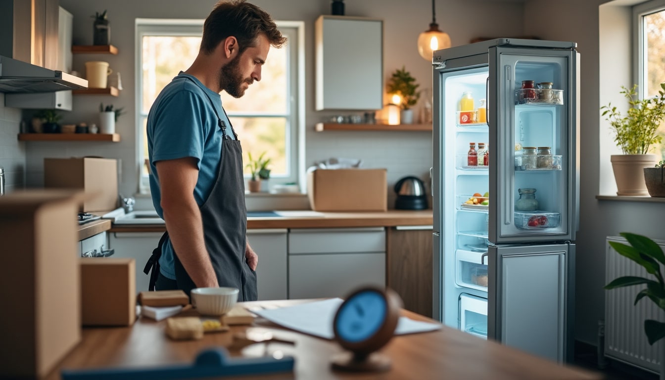Illustration: Pourquoi faut-il patienter avant de brancher un frigo après livraison ou déménagement ?