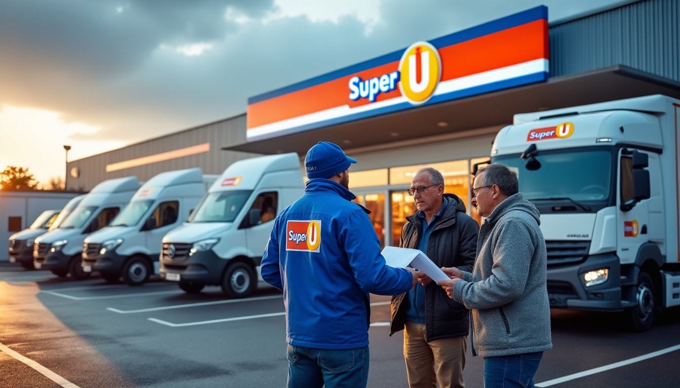 Illustration: Découvrir les services et les véhicules disponibles chez Super U pour louer une camionnette