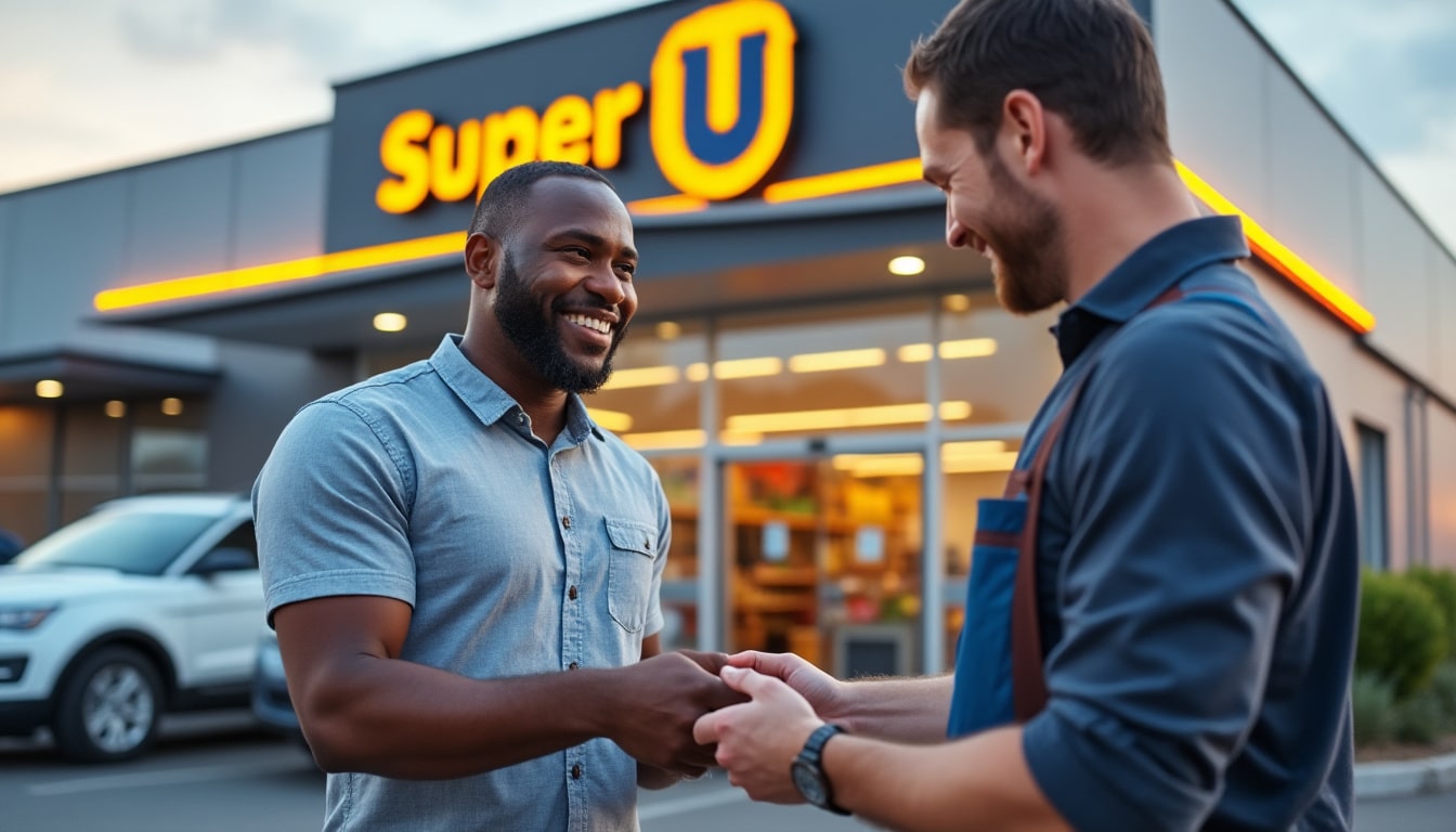 Illustration: Découvrir la location de camionnette chez Super U : un service de proximité pratique